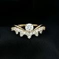 thumbnail image 3 of Rosec Jewels Lab Grown Diamond Designer Engagement Ring - EF-VS Quality Certified, 10K Yellow Gold, US 3.50, 3 of 8