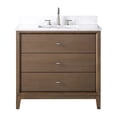 thumbnail image 2 of Vanity Art 36" Bathroom Vanity with Sink and Engineered Marble Top, Freestanding Storage Cabinet with 3 Drawers, 2 of 9