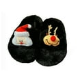 thumbnail image 4 of Kids Slippers Christmas Fall Winter House Comfortable Shoes Warm Platform Cozy Soft Open Toe Slip On Toddler Girl Shoes Black Sizes 5-6 Y, 4 of 4