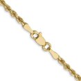 thumbnail image 4 of Leslie's 14K 2.5mm Diamond-Cut Lightweight Rope Chain (Weight: 6.54 Grams, Length: 18 Inches), 4 of 5