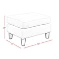 thumbnail image 6 of Upholstered Ottoman Rectangle - Storage Bench for Living Room & Bedroom, 6 of 15