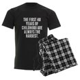 thumbnail image 6 of CafePress - The First 40 Years Of Childhood Pajamas - Men's Dark Loose Fit Cotton Pajama Set, 6 of 7