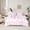 Pink White R, variant on jejeloiu Cute Personalized Gifts 7-Piece Twin Bedding Sets,First Letter R Bedding Comforter Set For Bow Lover Reversible