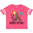 thumbnail image 3 of Inktastic 2nd Birthday Bear on Bicycle 2 Year Old Boys or Girls Toddler T-Shirt, 3 of 5