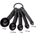 thumbnail image 2 of Set de 5 Cucharas Medidoras Malubero Negras, 2 of 2