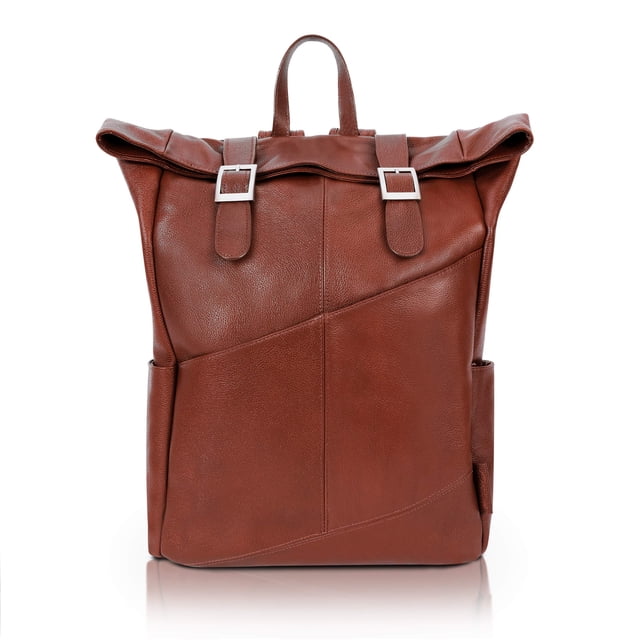 Mochila para Laptop McKleinUSA Kennedy 17" Cuero Marrón