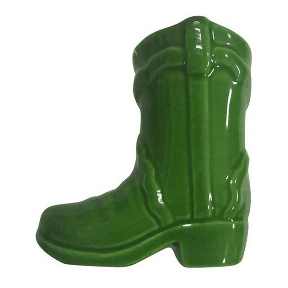 Cowboy Boots Match Holder with Lighter Bohemian Style Ceramic Match Jar Fireplace Kitchen Decorations High Gloss