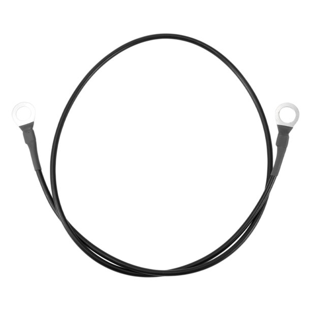 Cable de inversor de batería de 75 cm 12 AWG Cable de batería de 3/8" Cobre estañado Negro OT Tipo 1 Pc