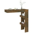 thumbnail image 5 of vidaXL Wall Bar Table Smoked Oak 102x45x103.5 cm Engineered Wood, 5 of 5