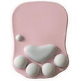 thumbnail image 1 of 3D Chat Griffe Tapis de Souris en Silicone Tapis de Poignet en Silicone, Rose, 1 of 5