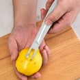 thumbnail image 3 of Gnmfd Stainless Steel Lemon Zester Grater All Steel Hollow Handle for Citrus Cheese Ginger Chocolate Zesting Baking Bar Cocktail Garnish Home Kitchen Holiday Gift Essentials Tool, 3 of 3