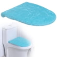 thumbnail image 2 of Meiix Solid Toilet Lid Cover Soft Fleece Washable Toilet Lid Protector Non-Slip Bathroom Mat Decor Absorbent Cushion for Comfort (1Pcs) Light Blue, 2 of 9