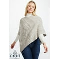 thumbnail image 3 of Aran Knitted Poncho Women's SuperSoft Merino Wool Irish Cape Made in Ireland, One Size, 3 of 7
