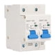 thumbnail image 2 of AC450V Mini Interlock Circuit Breaker Dual Power Manual Transfer Switch DIN Rail Mounting 1P+1P 10KA 100A, 2 of 5