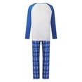 thumbnail image 2 of Family Matching Christmas Pajama Set, Reindeer Tops and Plaid Pants, 2 of 9