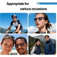 thumbnail image 4 of AI Translation Smart Glasses, 100+ Languages Real-Time Translator, Photochromic Lenses, GPT AI Chat, Meeting & Video Recording, Bluetooth Calling with HiFi Audio, Unisex, 4 of 9