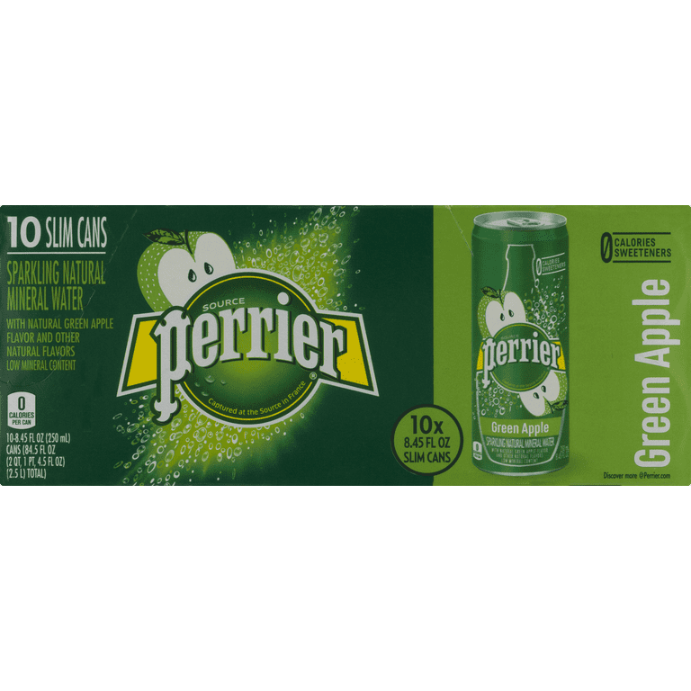 Perrier Sparkling Green Apple Flavored Natural Mineral Water 8.45 