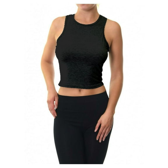 Ladies Racerback Crop Tank Top