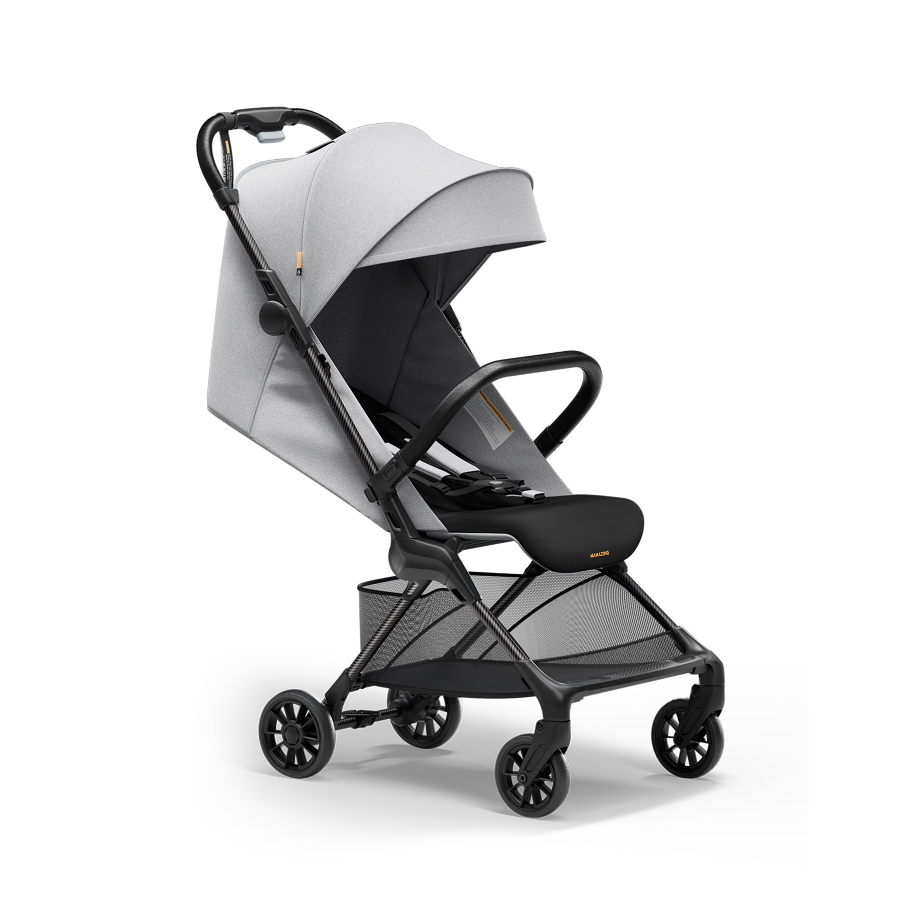 Mamazing Ultra Air X Lightweight Baby Stroller for Airplane Travel, 9.9 lbs, Ultra-Compact, Light & Strong, Age Group: Infant, Single, Grey