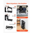 thumbnail image 4 of VEVOR Foldable Push Cart Dolly, 700 lbs, Heavy Duty Platform Hand Truck with Wheels, High-Strength Steel, 2 Tier Moving Flatbed Cart, for Warehouse, Garage, Workshop, Office, 28.7 x 18.5 x 32.3 in, 4 of 9