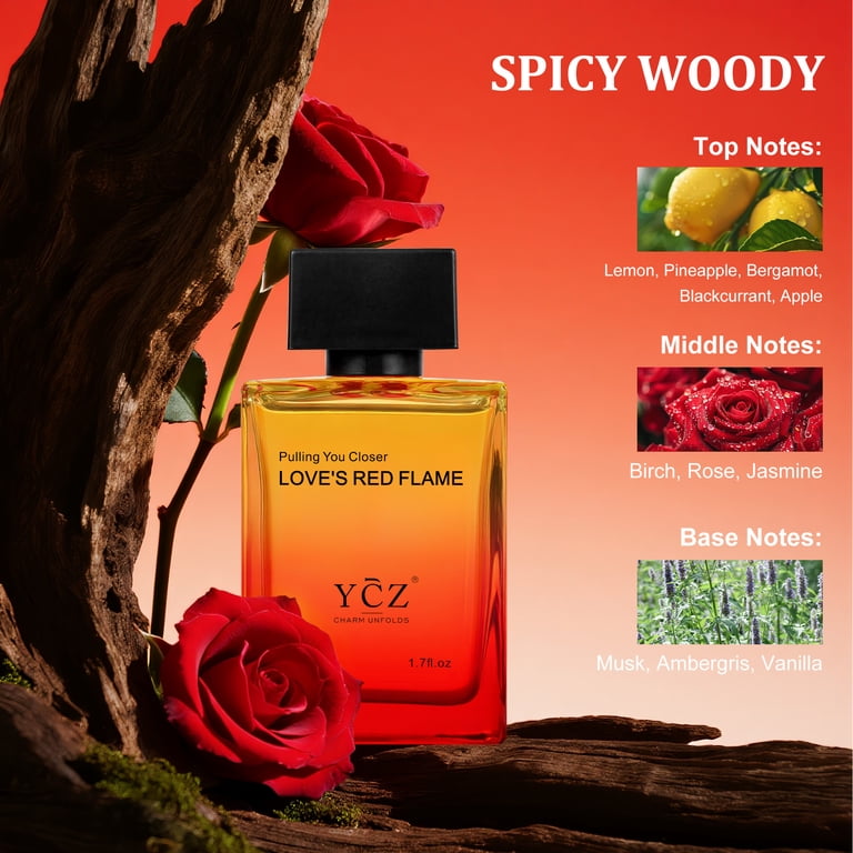 Ycz Love's Red Flame Perfume Men, Passionate Love Perfume 50 ml