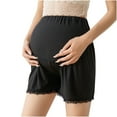 thumbnail image 2 of Tejiojio Maternity/Labor/Nursing Clothing Clearance Women's High-waist Belly Lift Pregnant Women Adjustable Lace Maternity Shorts, 2 of 6