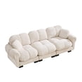 thumbnail image 5 of Nkurdsu 104" Oversized Modular Cloud Sofa, 3 Seater Chenille Couch for Living Room, Beige, 5 of 7