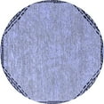 thumbnail image 1 of Ahgly Company Indoor Round Oriental Blue Industrial Area Rugs, 3' Round, 1 of 4
