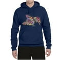 thumbnail image 3 of Tired Sleeping Cat | I Wish I Was My Cat Funny Colorful Kitty | Dean Russo Art Animal Lover Unisex Hoodie Sweatshirt, Navy, Large, 3 of 6