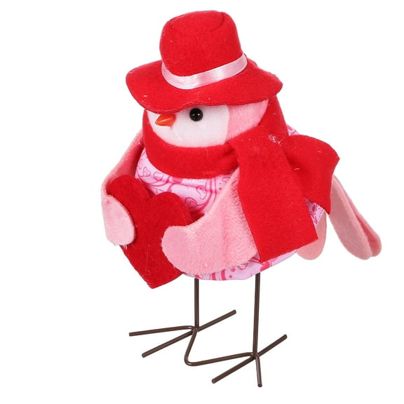 Toddmomy Felt Cloth Bird Figurine Multi Family Valentines Piece 7.9x6.7x3.9in