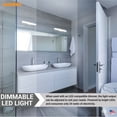 thumbnail image 5 of Sunlite 24-in 24w CCT Tunable Brushed Nickel LED Linear Bar Vanity Light Fixture, 5 of 8