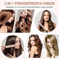 thumbnail image 5 of Duomishu Hair Straightener Anti-Static Curling Iron Ceramic Heater LCD Hair Straightener Flat Iron, 5 of 9