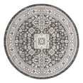 thumbnail image 3 of Unique Loom Outdoor Aztec Collection Area Rug - Chalca (7' 10" Round Charcoal Gray/Ivory), 3 of 7