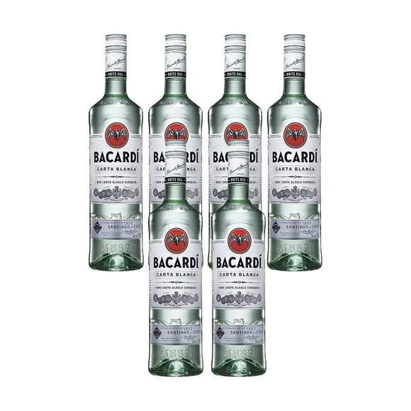 Pack de 6 Ron Bacardí Carta Blanca 700 ml