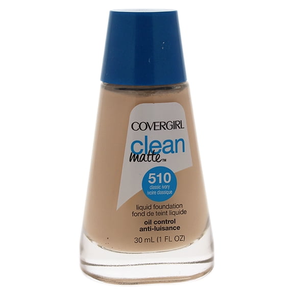 Clean Matte Liquid Foundation - # 510 Classic Ivory by CoverGirl for Women - 1 oz Foundation