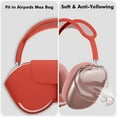 thumbnail image 5 of Funda Transparente para AirPods Max JM TPU Suave Antihuellas Antirrayas Antipolvo Rosa Transparente, 5 of 5
