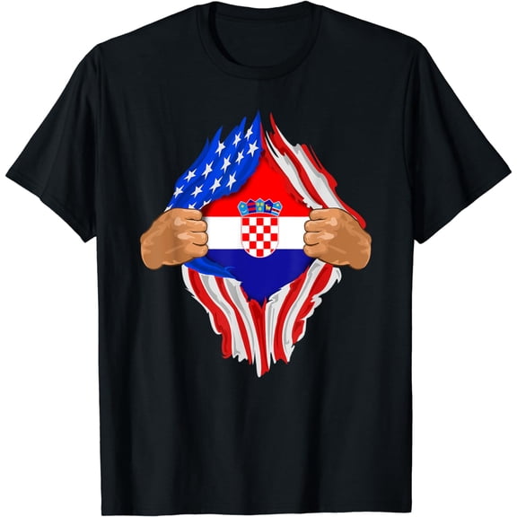 Croatian Blood Inside Me T-Shirt | Croatia Flag Gift
