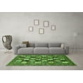 thumbnail image 3 of Ahgly Company Indoor Square Abstract Green Modern Area Rugs, 8' Square, 3 of 4
