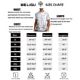 thumbnail image 6 of WELIGU Men's Rashguard Swim Shirt Short Sleeve UPF 50+ Sun Protection Shirt SPF Quick Dry Water Lightweight Shirt heibai-Tshirt-L, 6 of 6
