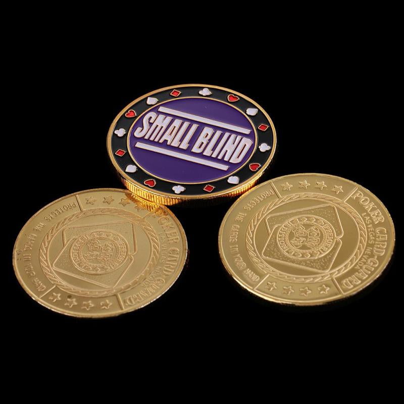 Poker Set Small/Big Blind Blinds Dealer Button Chips Cards Press Guard Protector 