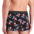 thumbnail image 4 of Men's Boxer Briefs, Surfing Santa Soft Comfy Mens Underwear Boxer Briefs Breathable With Widen Waist, 4 of 7