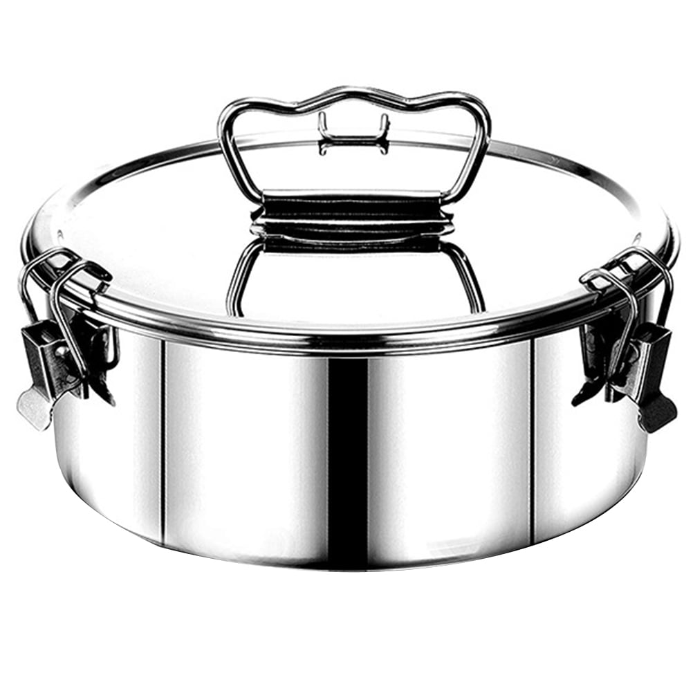 Multifunctional Steam Pot Cooking Boiler Silver Stockpot Stainless Steel Steamer