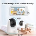 thumbnail image 2 of VAVA Baby Monitor Split View, 5" 720P Video Baby Monitor with 2 Pan Tilt Zoom Cameras, Infrared Night Vision & Thermal Monitor, 2 of 7