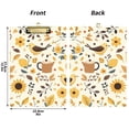 thumbnail image 5 of FORMRS Acrylic Clipboard with Low Profile Clip Standard A4 Letter Size, 12.5" x 9", Beige Birds Floral, 5 of 8