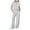 Light Gray, variant on Fgnfyis Women 2 Piece Outfits Sweatsuit Summer Half Zip Sweatshirt Wide Leg Pant Sweat L Ounge Set Athletic Tracksuits Women's Trousers Suit Khaki S
