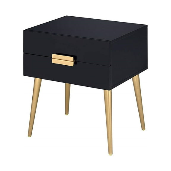 Ergode End Table Black & Gold