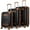 Black, variant on Vintage 3 Piece Expandable Spinner Luggage Set (White)