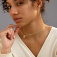thumbnail image 5 of Initial Necklaces for Women, 14k Gold Plated Dainty Gold Letter Necklace Tiny Initial Pendant Necklace Cute Letter Name Choker Necklaces for Women Simple Gold Jewelry for Women Gifts, 5 of 6