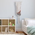 thumbnail image 4 of HONMEET 1Pack Stuffed Animal Storage Beige Cotton Rope Wooden Rectangular Macrame Toy Hammock for Children Room Decor, 4 of 8