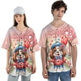 thumbnail image 4 of Happy Valentine’s Day Adorable English Springer Spaniel Puppy Holding Heart Balloon All Over Print 3D Baseball Shirt Springers Dog Lover Gifts Softball Sport - 00030, 4 of 6